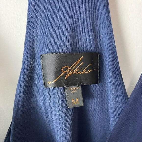 Akiko blue pleated detail dress - Picture 6 of 8